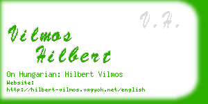 vilmos hilbert business card